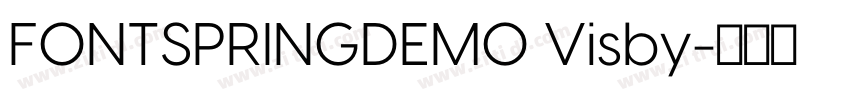 FONTSPRINGDEMO Visby字体转换